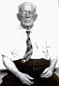 Old black and white photo of A.W. Cash